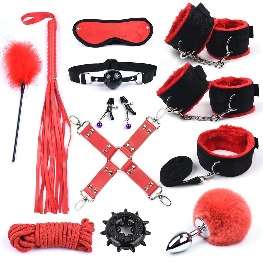 40CM Fox Tail Anal Plug Bondage Set Sex Toys For Women Whip Handcuffs For Sex Bdsm Exotic Adult Games 40CM Fox Tail Anal Plug Bondage Set Sex Toys For Women Whip Handcuffs For Sex Bdsm Exotic Adult Games