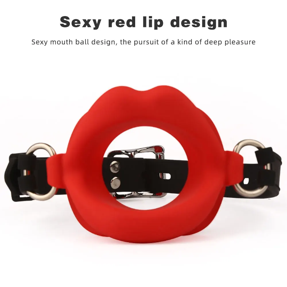 Silicone Oral Fixation Silicone O Ring Mouth Plug Open Gag Toys for Couples Sex Shop BDSM Bondage Restraint Lips Shape Sex Toys Silicone Oral Fixation Silicone O Ring Mouth Plug Open Gag Toys for Couples Sex Shop BDSM Bondage Restraint Lips Shape Sex Toys