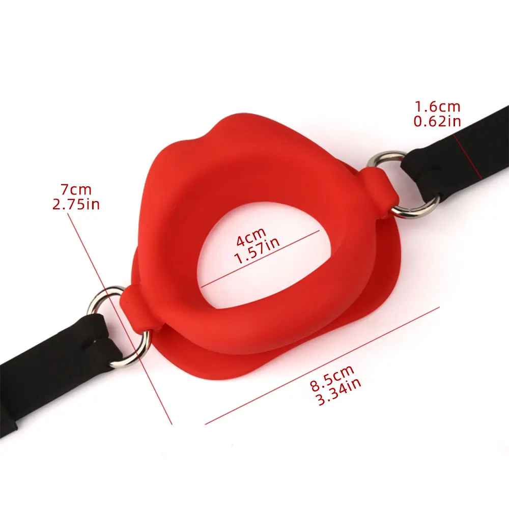 Silicone Oral Fixation Silicone O Ring Mouth Plug Open Gag Toys for Couples Sex Shop BDSM Bondage Restraint Lips Shape Sex Toys Silicone Oral Fixation Silicone O Ring Mouth Plug Open Gag Toys for Couples Sex Shop BDSM Bondage Restraint Lips Shape Sex Toys