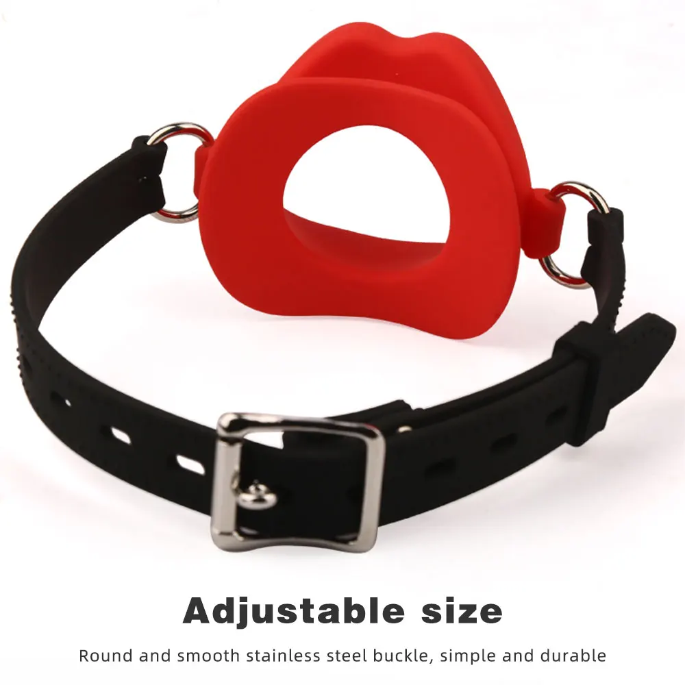Silicone Oral Fixation Silicone O Ring Mouth Plug Open Gag Toys for Couples Sex Shop BDSM Bondage Restraint Lips Shape Sex Toys Silicone Oral Fixation Silicone O Ring Mouth Plug Open Gag Toys for Couples Sex Shop BDSM Bondage Restraint Lips Shape Sex Toys