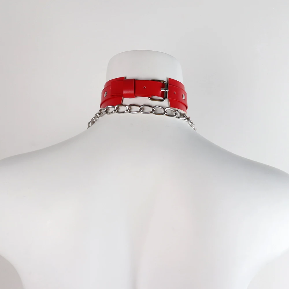 Bdsm Bondage Lingerie Sexy Chain Collar Harness Woman Accessories Erotic Leather Neck Harness Fetish Wear Women Gothic Lingerie Bdsm Bondage Lingerie Sexy Chain Collar Harness Woman Accessories Erotic Leather Neck Harness Fetish Wear Women Gothic Lingerie