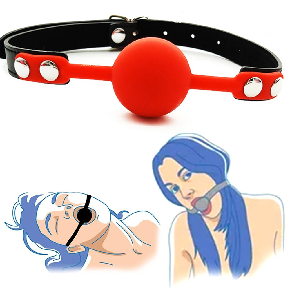 Soft Silicone Gag Ball Sex Toys Open Mouth Gag BDSM Bondage Mouth Ball Woman Couples Adult Games Erotic Accessories Harness Soft Silicone Gag Ball Sex Toys Open Mouth Gag BDSM Bondage Mouth Ball Woman Couples Adult Games Erotic Accessories Harness