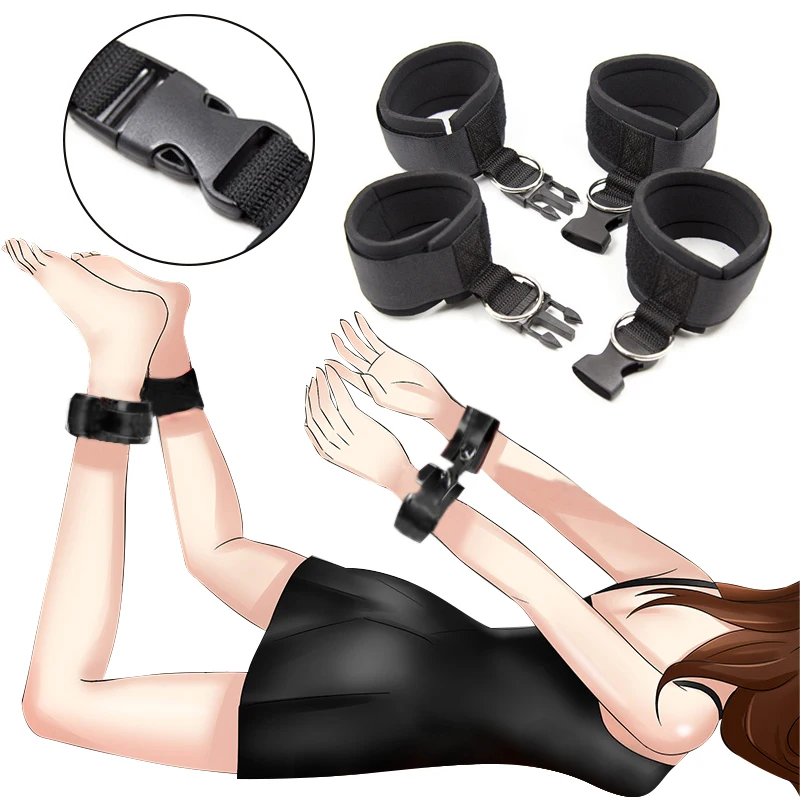 Adult Games Bondage Fetish Slave Handcuffs Ankle Cuffs Sexy Toys For Women Bdsm Sexy Couples Flirt Accessories Erotic Sex Shop