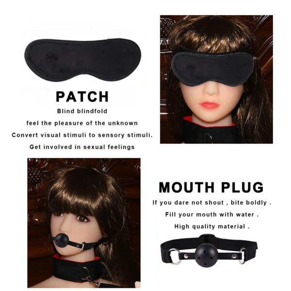 Sex Toy for Couple Suit 18 Adult Binding Handcuffs Anal Plug Bdsm Sex Kit for Women Sex Games Accessories Erotic Bullet Vibrator