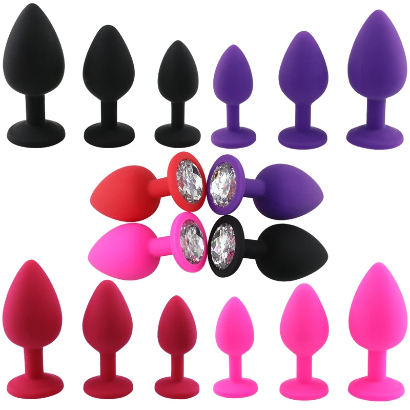 Soft SM Erotic Silicone Anal Plug Butt Unisex Bdsm Bondage Stopper Adult Games Prostate Massager Sex Toy For Men Women Couples