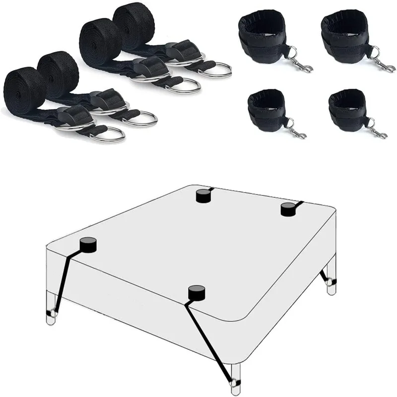 Bed Restraint Set Couple Sex Toys Bondage Handcuff Kit Adult Game Tool 18+ Erotic Tie Downs Arm Ankle Eyeblinder Flirting Sextoy Bed Restraint Set Couple Sex Toys Bondage Handcuff Kit Adult Game Tool 18+ Erotic Tie Downs Arm Ankle Eyeblinder Flirting Sextoy
