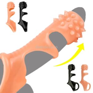 Silicone Reusable Bondage Delayed Ejaculation Penis Rooster Chastity Set Sex Toys For Men Stimulate Women Clitoris Sex Products