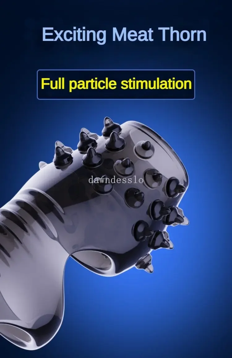 Silicone Reusable Bondage Delayed Ejaculation Penis Rooster Chastity Set Sex Toys For Men Stimulate Women Clitoris Sex Products