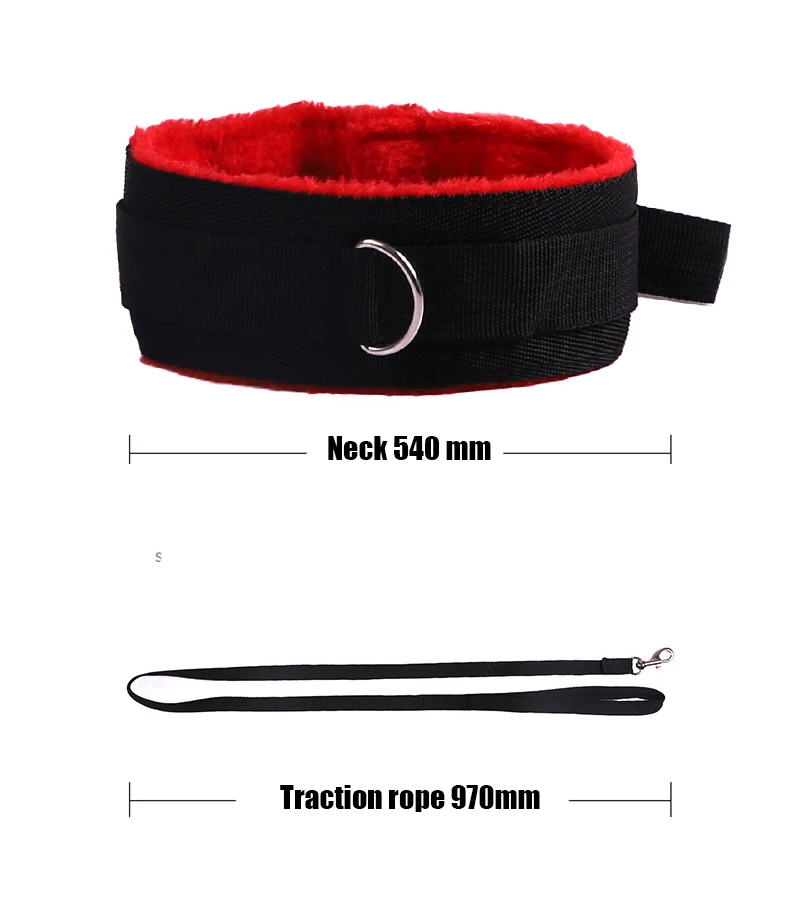Sexy Leather BDSM Kits Plush Sex Bondage Set Handcuffs Sex Games Whip Gag Nipple Clamps Sex Toys For Play Sexy Games For Couples