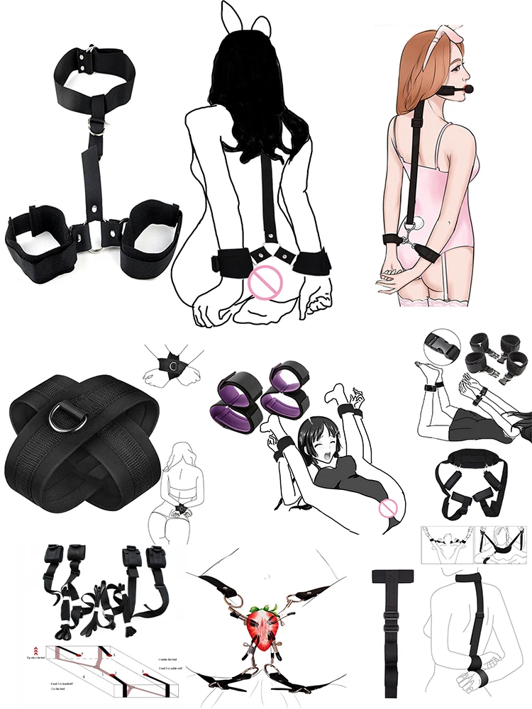 BDSM Bondage Gear Kit Erotic Sex Toys Adult Gmaes Bandage Obedience Slave And Master Couple Role Play Exotic Accessories Sexshop BDSM Bondage Gear Kit Erotic Sex Toys Adult Gmaes Bandage Obedience Slave And Master Couple Role Play Exotic Accessories Sexshop
