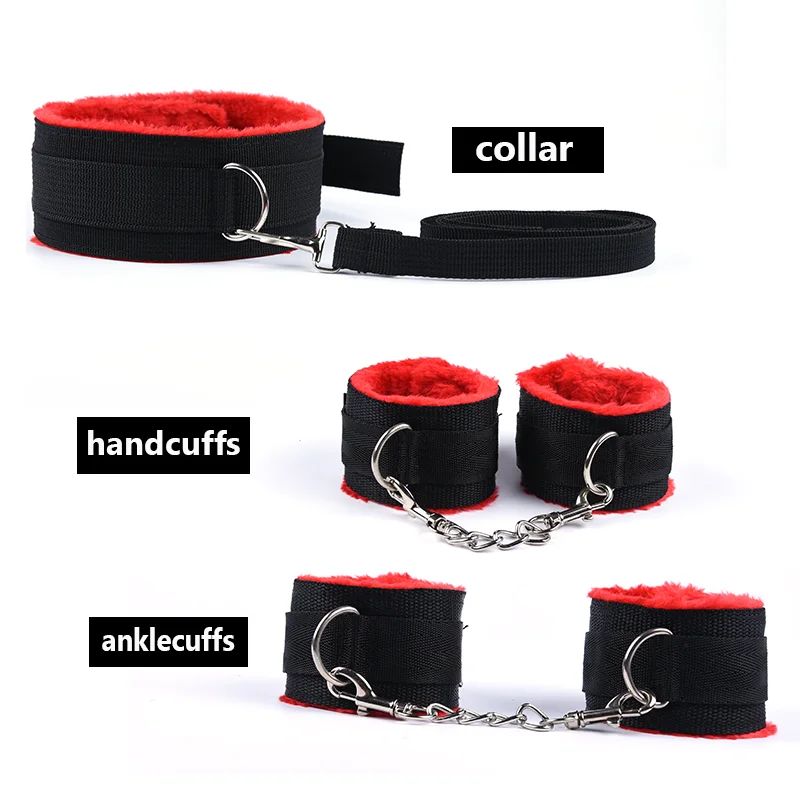 Bdsm 10 Speeds Vibrator Bondage Set Metal Sex Toys for Women Men Handcuffs Sex Nipple Clamps Whip Spanking Rope Bdsm 10 Speeds Vibrator Bondage Set Metal Sex Toys for Women Men Handcuffs Sex Nipple Clamps Whip Spanking Rope