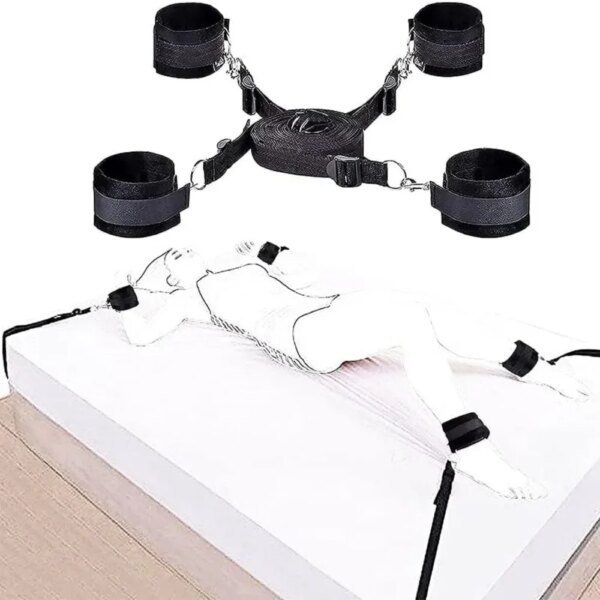 Adult Erotic Toy Handcuffs Ankle Cuffs BDSM Bondage Bed Restraint Bondage Sex Products Sex Toys Couples Collar Bdsm Kit Sm Goods