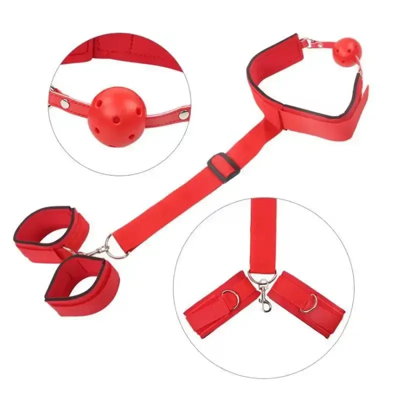 Adult Erotic Toy Handcuffs Ankle Cuffs BDSM Bondage Bed Restraint Bondage Sex Products Sex Toys Couples Collar Bdsm Kit Sm Goods