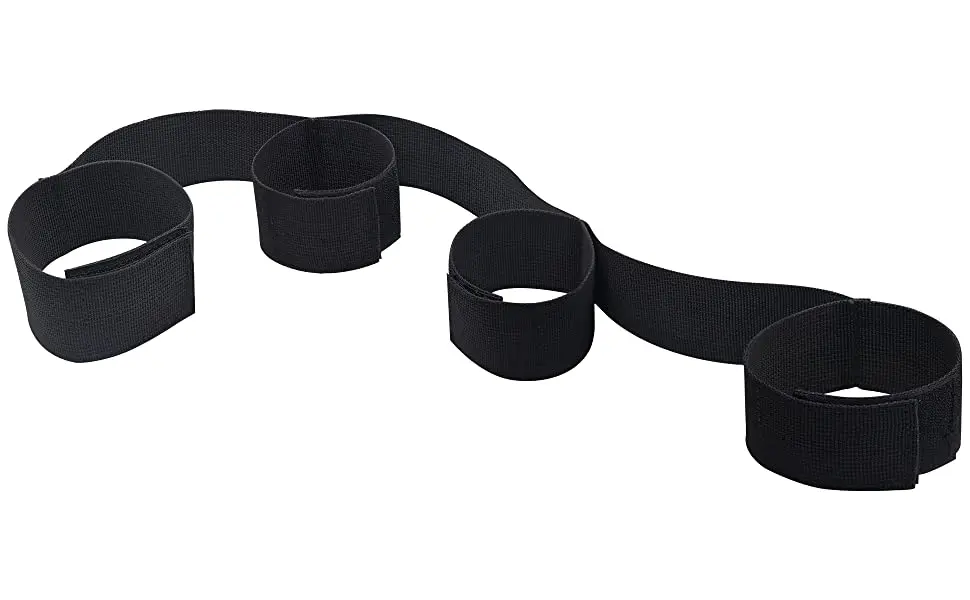 BDSM Sex Bondage With Handcuffs Ankle Cuffs Bondage Bed Restraints Set With Adjustable Straps Adult Sex Toys for Women Couples