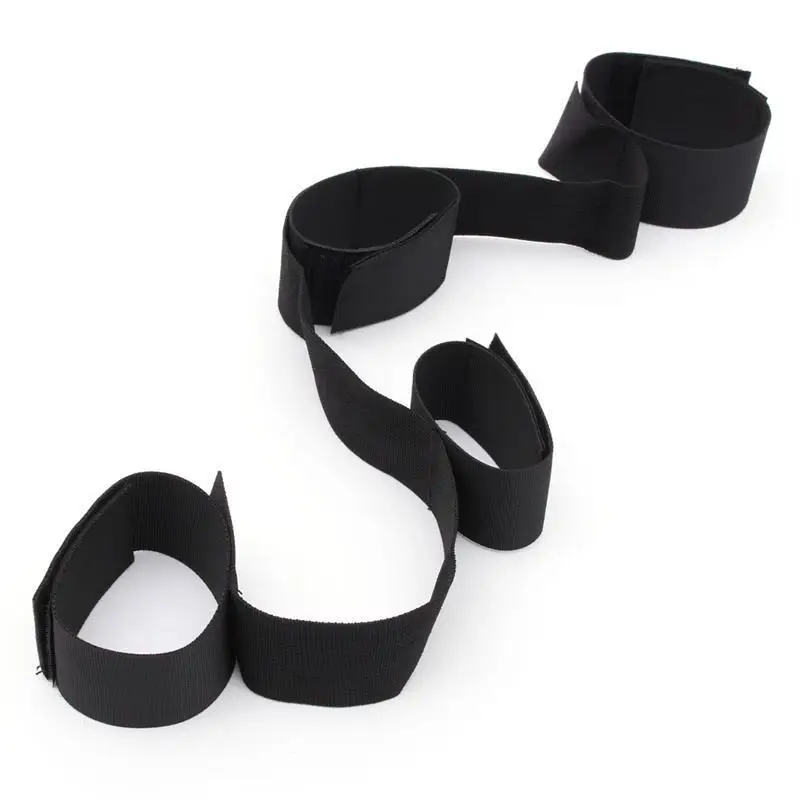 BDSM Sex Bondage With Handcuffs Ankle Cuffs Bondage Bed Restraints Set With Adjustable Straps Adult Sex Toys for Women Couples
