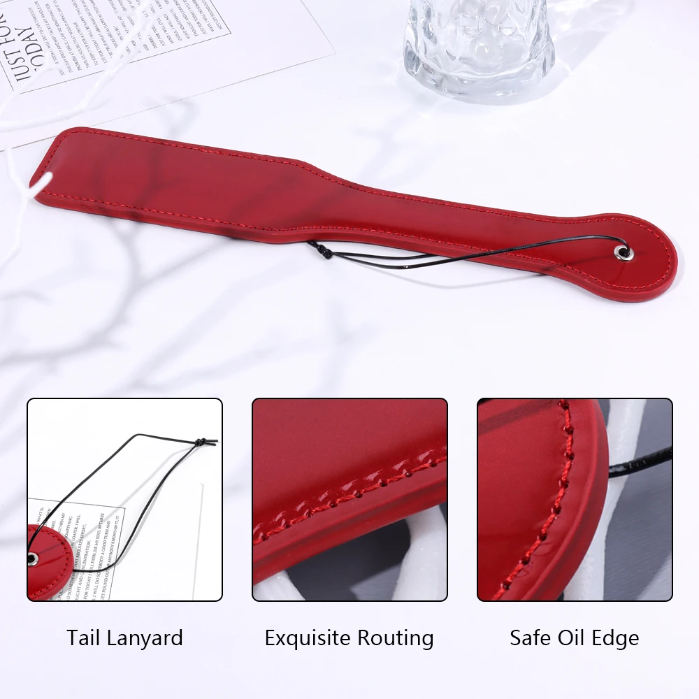 2pcs Bondage Resteaint Kit with Spanking Paddle and Feather Tickle Whip BDSM Set Adult Sex Toys for Women and Couples Pleasure