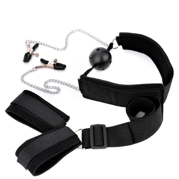18 adult sex toy store SM bondage bondage, breast clips, handcuffs, chains and mouth plugs, stimulation Sex product