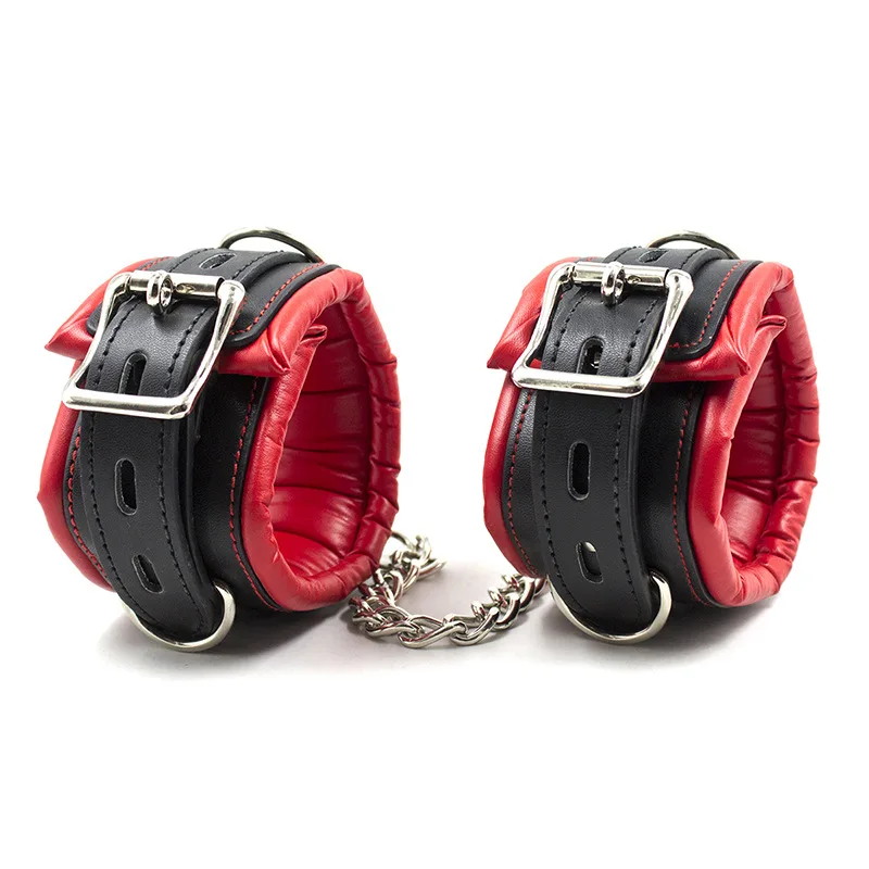 Stainless Steel Adjustable Spreader Bar Handcuffs Ankle Cuffs  Bondage Set Sex Slave Restraints Dog Collar Sex Toys BDSM