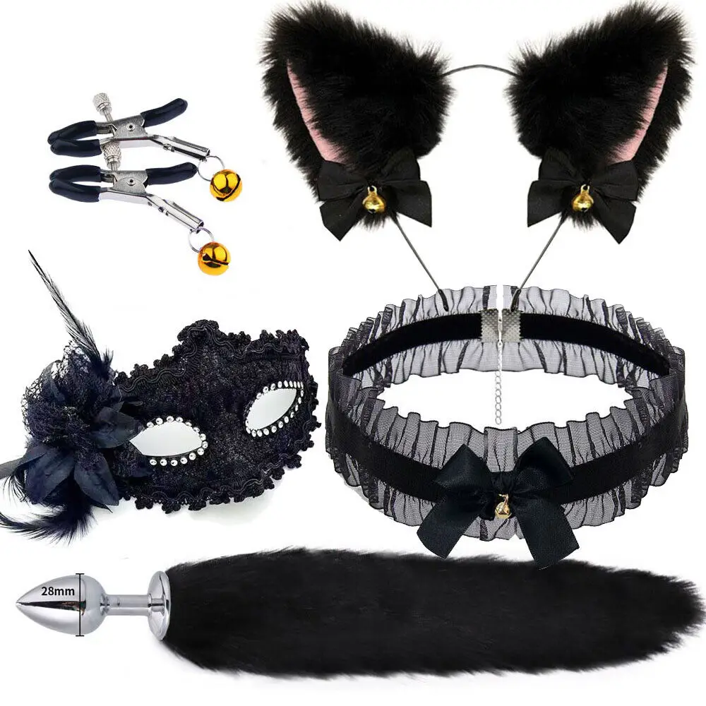 Fox Tail Anal Plug Metal Butt Plug Tail Cat Ears Headbands Bell Collar Mouth Plugs Erotic Sex Toys Kits Intimate Toys for Couple Fox Tail Anal Plug Metal Butt Plug Tail Cat Ears Headbands Bell Collar Mouth Plugs Erotic Sex Toys Kits Intimate Toys for Couple