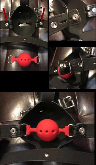 BDSM Puppy Play K9 Bondage Kit Dog Hood Binding band Mouth Ball Role-Playing Mask