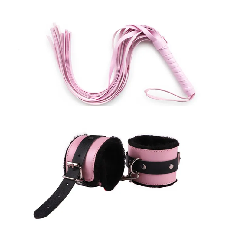 Bdsm Bondage Kit Leather Handcuffs Sets with Whip Nipple Clamps Ball Gag Sex Toys for Women Couples Flirt Games Adult Product Bdsm Bondage Kit Leather Handcuffs Sets with Whip Nipple Clamps Ball Gag Sex Toys for Women Couples Flirt Games Adult Product