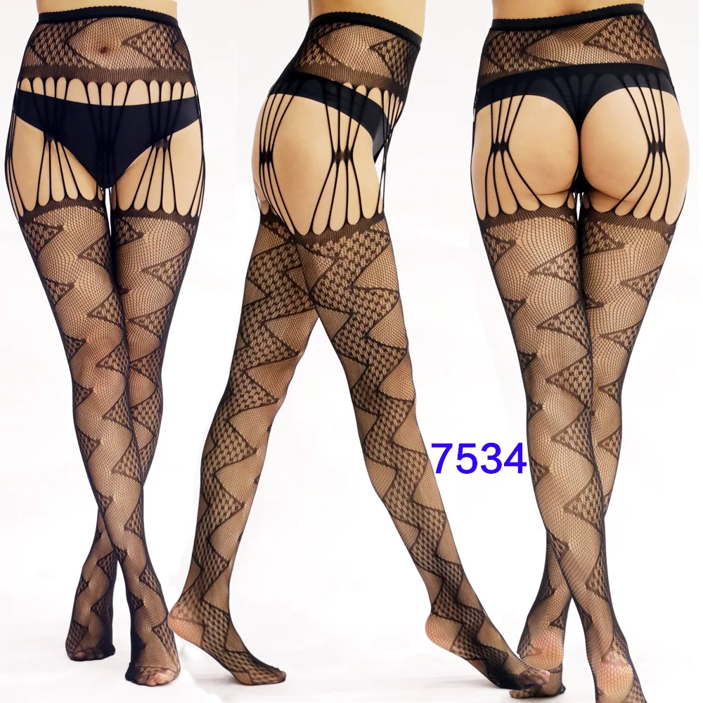 Women Black Stockings With Belt Set High Fishnet Tights Erotic Lingerie Sexy Pantyhose Floral Print Long Mesh Lace Stocking Women Black Stockings With Belt Set High Fishnet Tights Erotic Lingerie Sexy Pantyhose Floral Print Long Mesh Lace Stocking