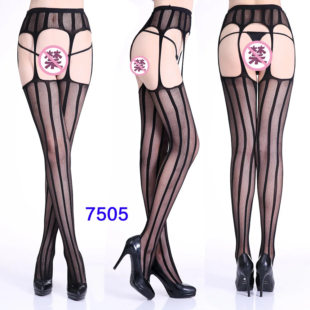Women Black Stockings With Belt Set High Fishnet Tights Erotic Lingerie Sexy Pantyhose Floral Print Long Mesh Lace Stocking Women Black Stockings With Belt Set High Fishnet Tights Erotic Lingerie Sexy Pantyhose Floral Print Long Mesh Lace Stocking