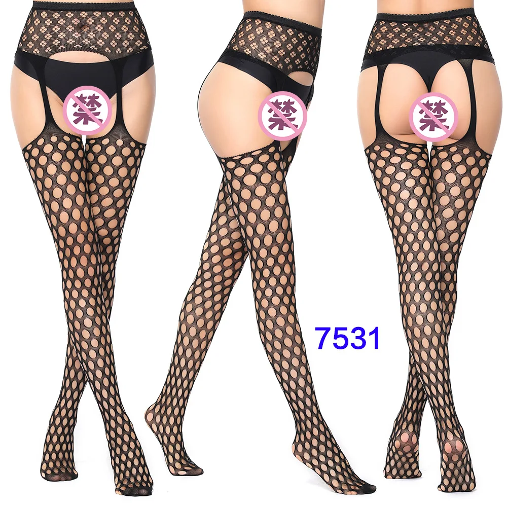 Women Black Stockings With Belt Set High Fishnet Tights Erotic Lingerie Sexy Pantyhose Floral Print Long Mesh Lace Stocking Women Black Stockings With Belt Set High Fishnet Tights Erotic Lingerie Sexy Pantyhose Floral Print Long Mesh Lace Stocking