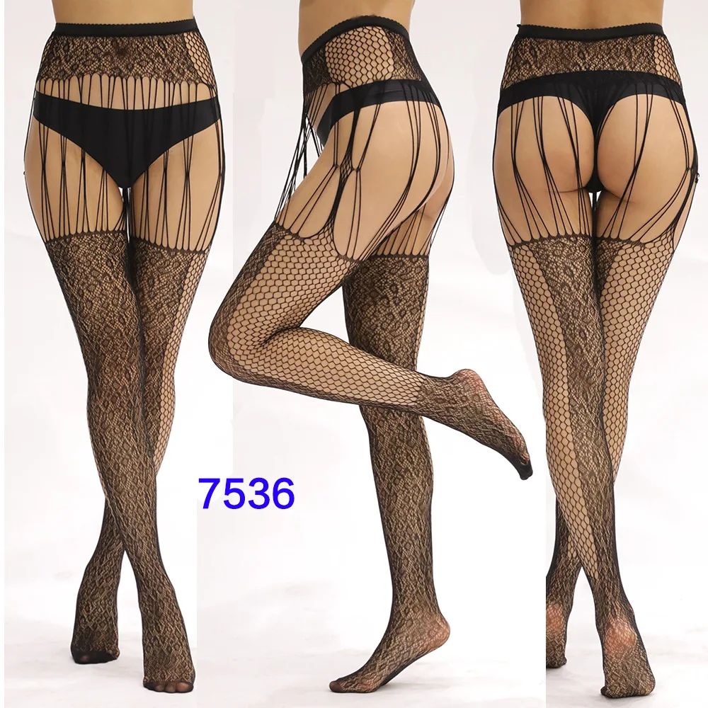 Women Black Stockings With Belt Set High Fishnet Tights Erotic Lingerie Sexy Pantyhose Floral Print Long Mesh Lace Stocking Women Black Stockings With Belt Set High Fishnet Tights Erotic Lingerie Sexy Pantyhose Floral Print Long Mesh Lace Stocking
