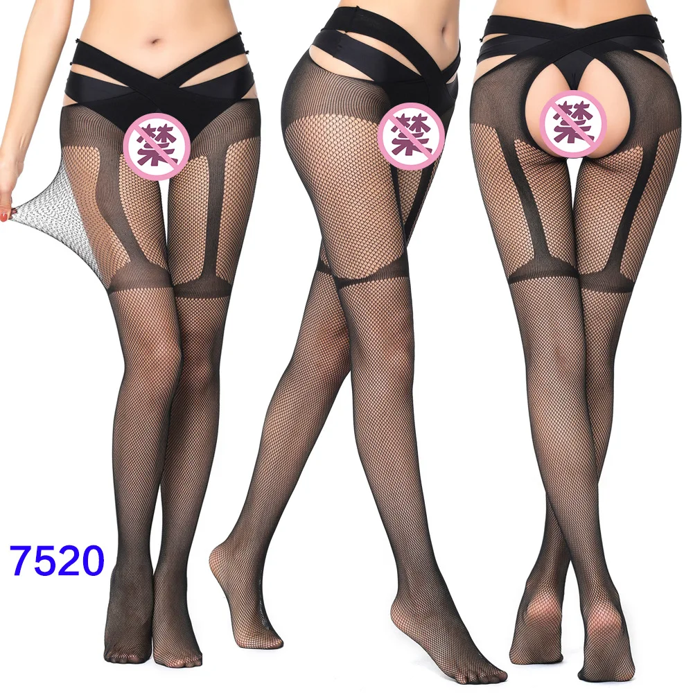 Women Black Stockings With Belt Set High Fishnet Tights Erotic Lingerie Sexy Pantyhose Floral Print Long Mesh Lace Stocking Women Black Stockings With Belt Set High Fishnet Tights Erotic Lingerie Sexy Pantyhose Floral Print Long Mesh Lace Stocking