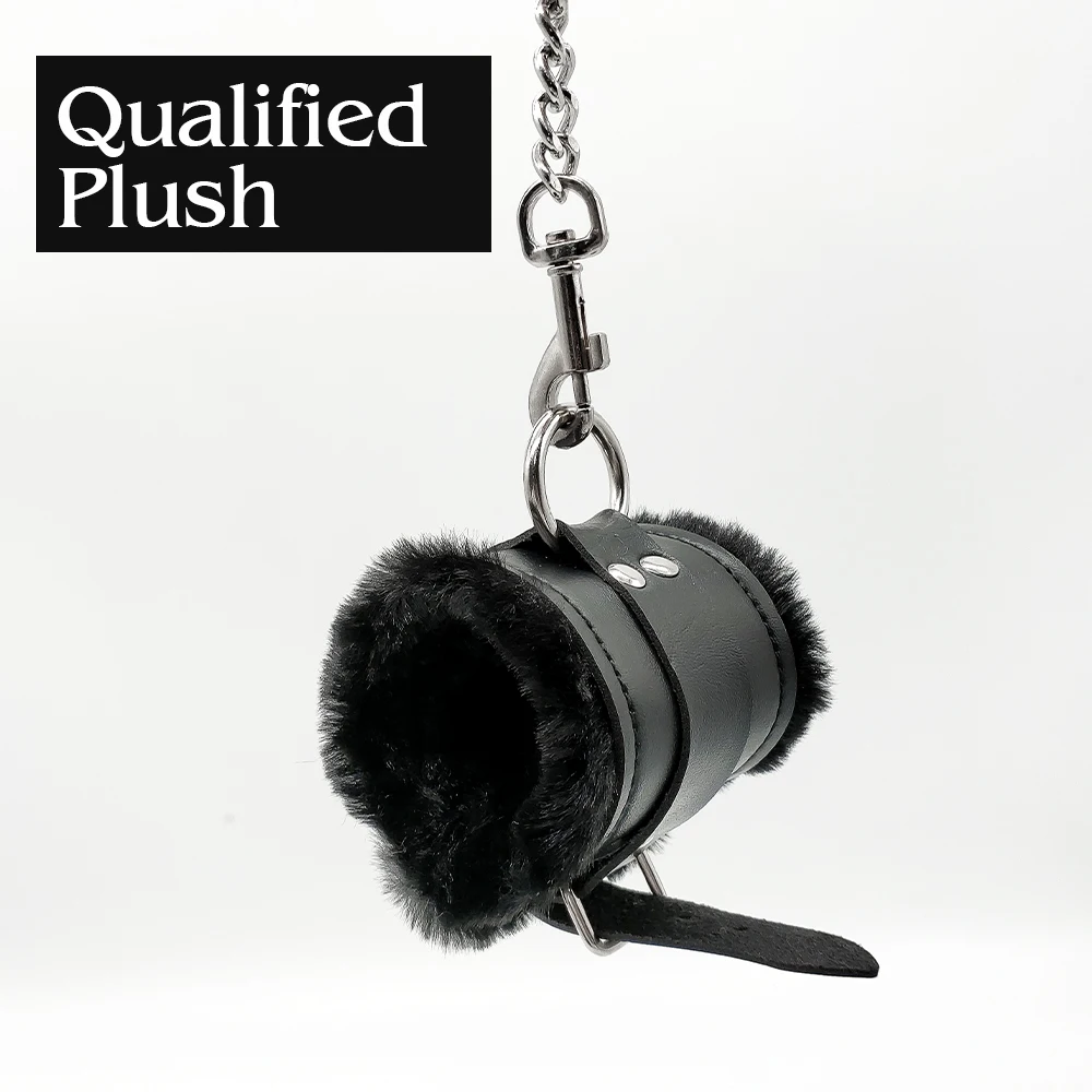 2PCS Plush Leather Handcuffs with Blindfold Kit Fuzzy Wrist Cuffs and Eye Mask Restraints for Adults Games Play 2PCS Plush Leather Handcuffs with Blindfold Kit Fuzzy Wrist Cuffs and Eye Mask Restraints for Adults Games Play