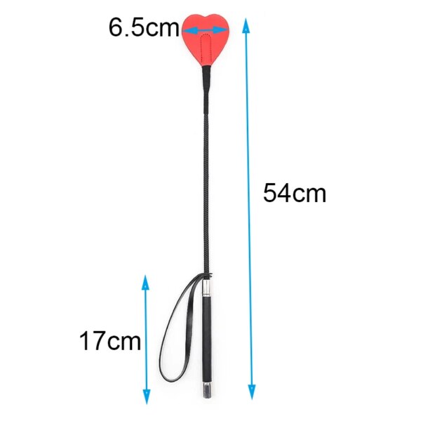 Leather Cosplay Bondage Whip, Crop Spanking Horse Riding Flogger Flapper Cane,BDSM Sex Toys For Couples