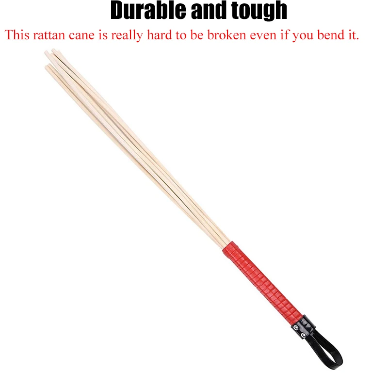 60cm Straight Rattan Prop Whip Flogger,Spanking Paddle Cane Riding Crop,Adult Sex Toys For Couple