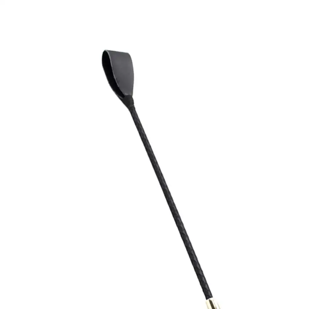 Faux Leather Long Handle Riding Crops Bondage BDSM Spanking Paddle Whips Sex Toy