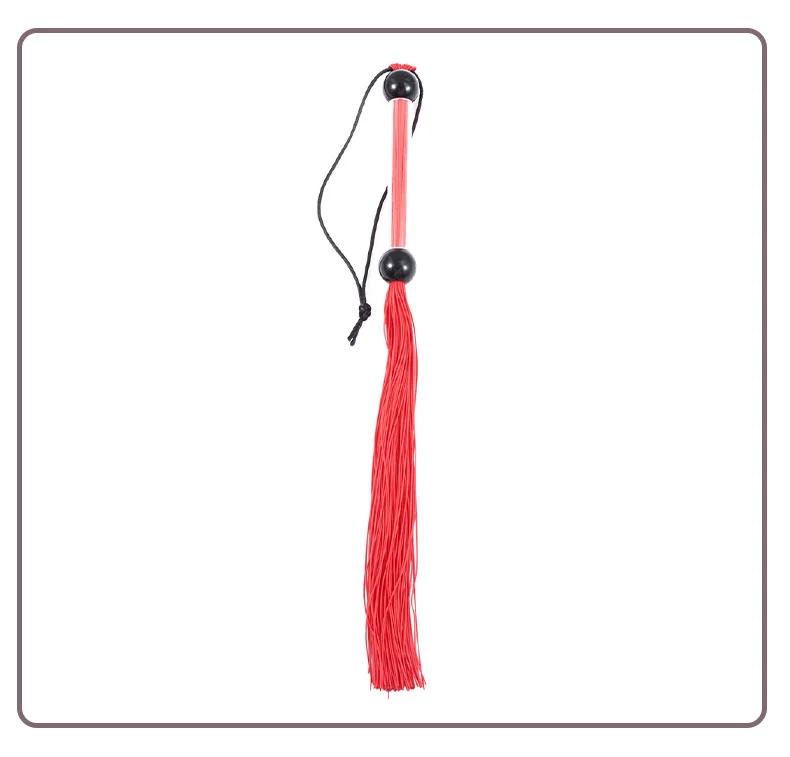 6 Colors Silicone Whip Bondage Restraint Soft Rubber Whips Role Play Game Riding Crop Flirting BDSM Slave Sex Toys for Couples