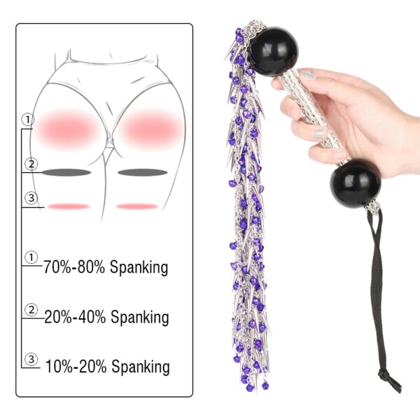 2pcs  Bondage Kits Nipple Clamps with Horse Riding Crop Whip No Piercing Weighted Nipple Clamps For Women Non Piercing Beginner
