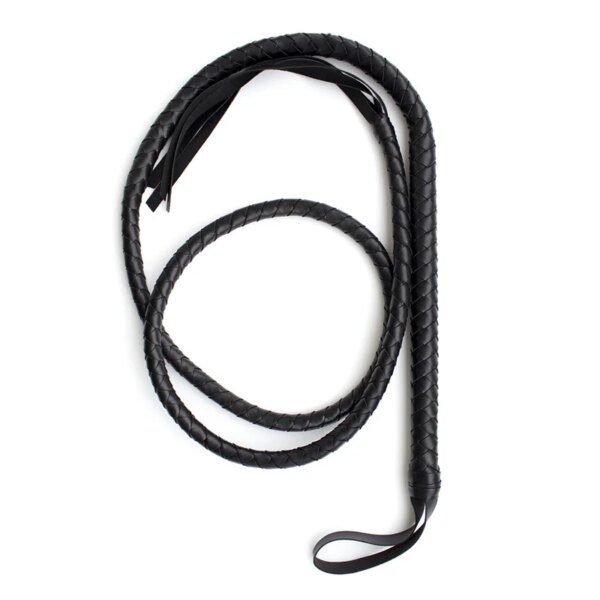 2M Long Bdsm Whip Bondage Erotic Riding Horse Crop Leather Spanking Paddle Pony Play Flogger Sex Toys for Couples Adults Games