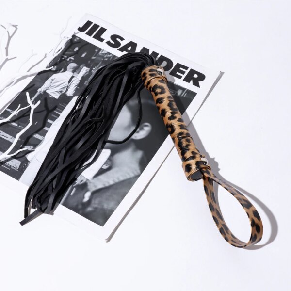 16" Leather Whip Horse Riding Crop PU Flogger SM Hitting Toy BDSM Accessory for Adult Sex Play Bondage Whips