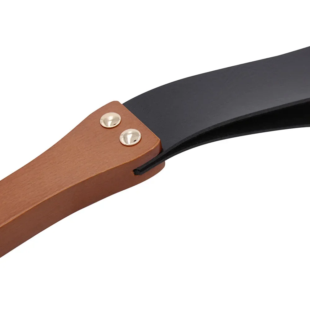 Sex Toys Sm Female Alternative Tune Teach Pp Riding Crop Wooden Handle Hand Beat Cowhide Racket Tune Leather Whip Tools
