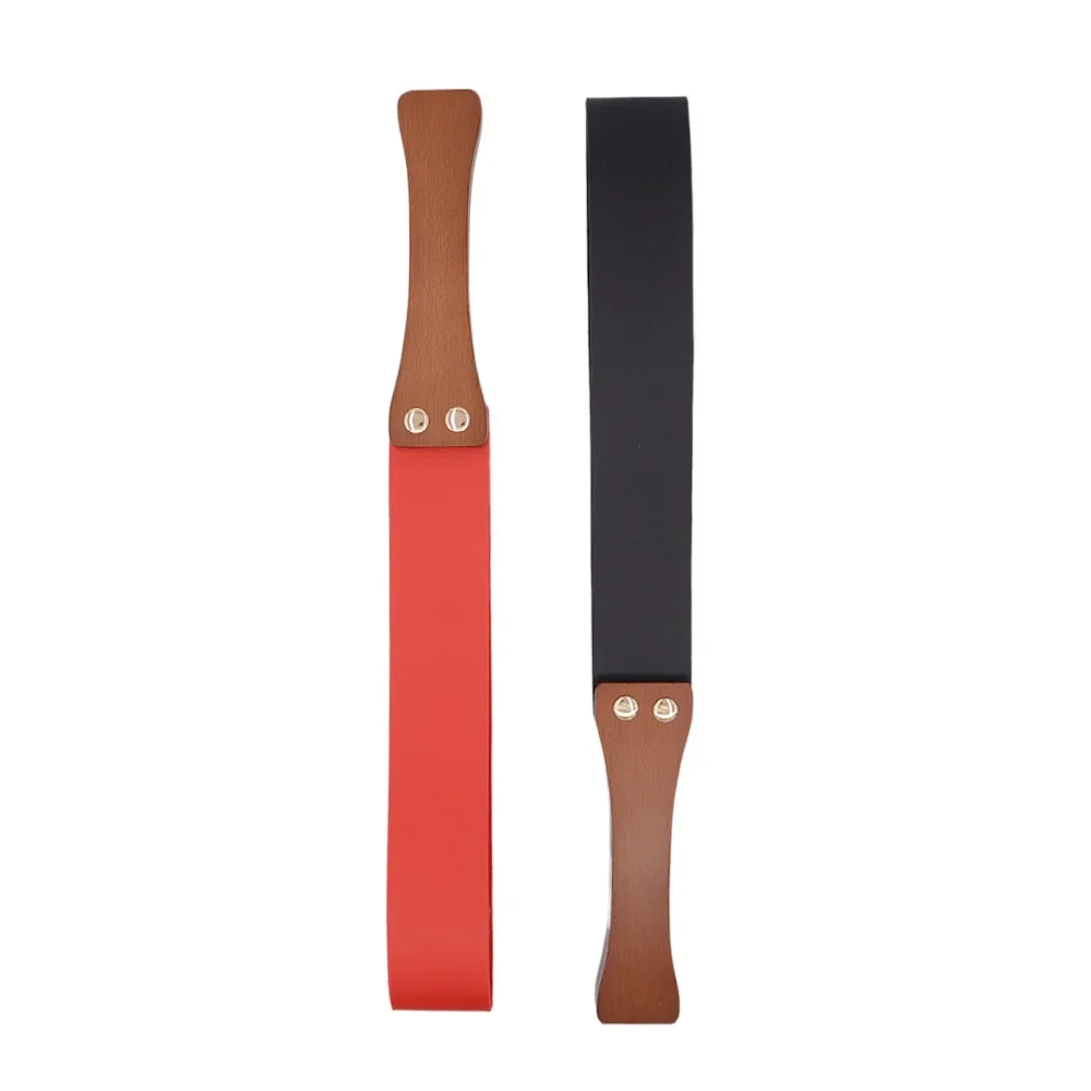 Sex Toys Sm Female Alternative Tune Teach Pp Riding Crop Wooden Handle Hand Beat Cowhide Racket Tune Leather Whip Tools