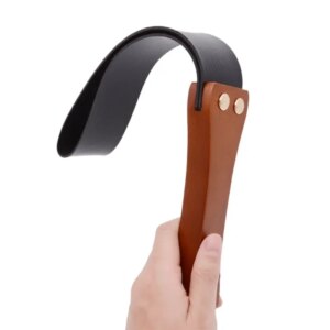 Sex Toys Sm Female Alternative Tune Teach Pp Riding Crop Wooden Handle Hand Beat Cowhide Racket Tune Leather Whip Tools