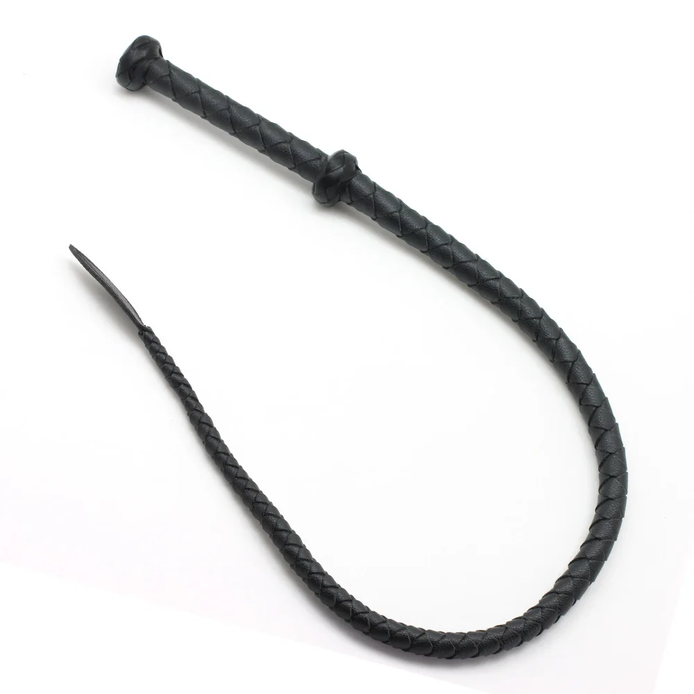 Leather Whip Equestrianism Riding Crop Handmade 95cm Black whip adult games flirt tools cosplay slave bdsm spanking sex toys Leather Whip Equestrianism Riding Crop Handmade 95cm Black whip adult games flirt tools cosplay slave bdsm spanking sex toys