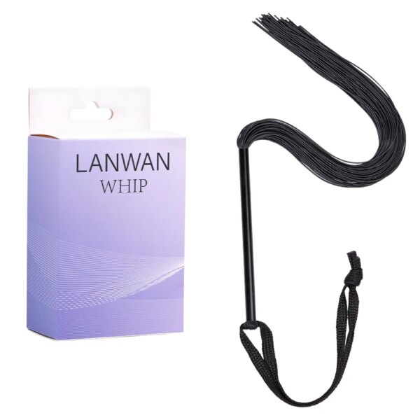 Silicone Tassels Whip Small Bondage Restrainrs Riding Crop BDSM Sexy Flogger Adult Sex Toys for Women and Couples Pleasure