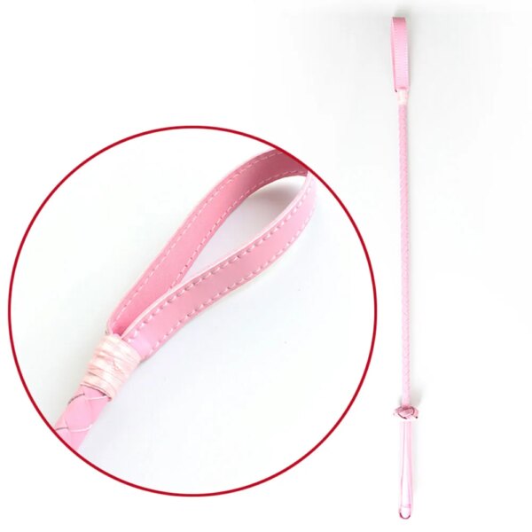 56cm Pink Whip Riding Crop PU Leather fetish SM Queen Spanking Bondage Paddle slave Sex Toys Product sexuality Adult Game woman