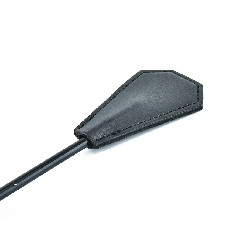 New Erotic Bdsm Feather Tickled Whip Bondage Punish Fetish Leather Spanking Paddle Play Flogger Lover Riding Crop Pony Sex Toy