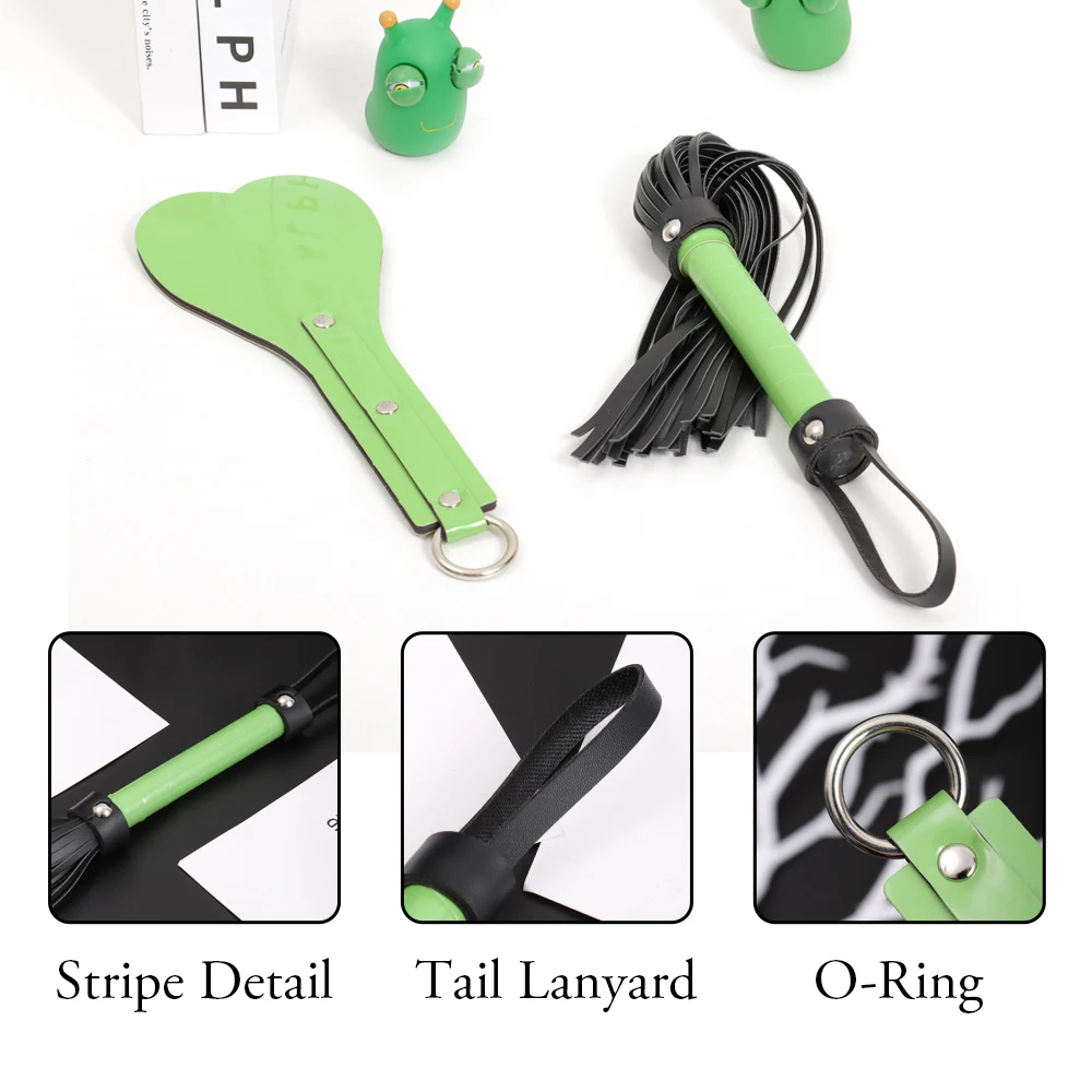 2Pcs Bondage Set with Leather Spanking Paddle and Horse Whip BDSM Restraints Kit Riding Crop Adult Sex Toys for Women and Couple 2Pcs Bondage Set with Leather Spanking Paddle and Horse Whip BDSM Restraints Kit Riding Crop Adult Sex Toys for Women and Couple