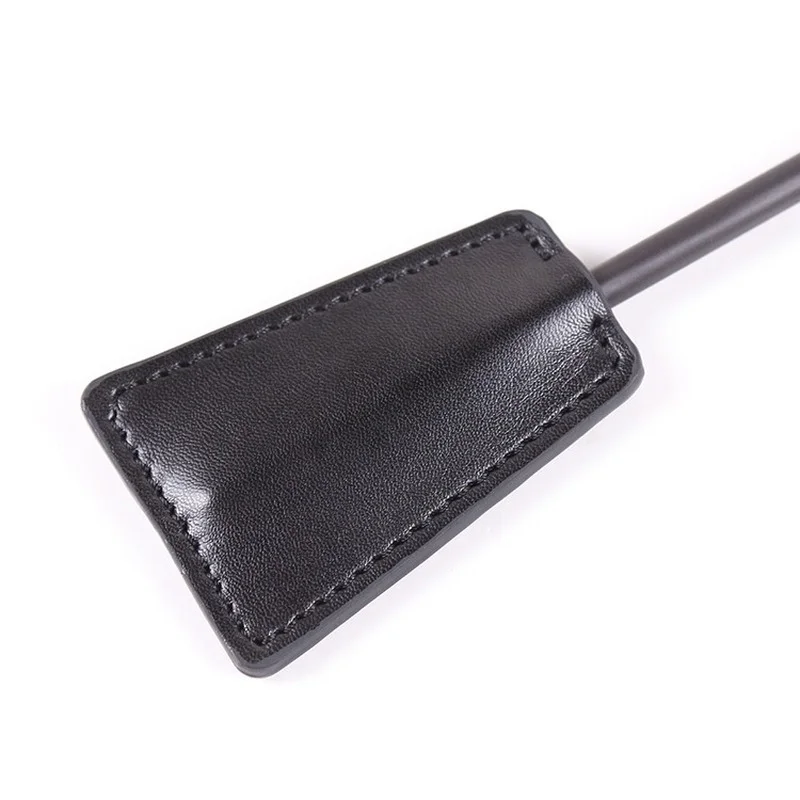 New Erotic Bdsm Feather Tickled Whip Punish Fetish Leather Spanking Paddle Play Flogger Lover Riding Crop Pony Sex Toy