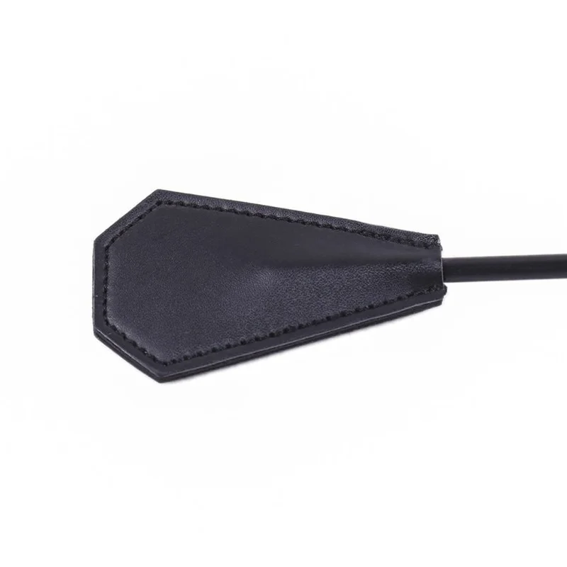 New Erotic Bdsm Feather Tickled Whip Punish Fetish Leather Spanking Paddle Play Flogger Lover Riding Crop Pony Sex Toy