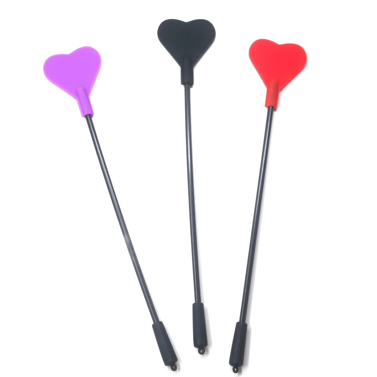14.1inch Silicone Heart Horse Spanking Paddle, Sex Toys, BDSM Flirting Sex Crop Whip, Black/Purple/Red 14.1inch Silicone Heart Horse Spanking Paddle, Sex Toys, BDSM Flirting Sex Crop Whip, Black/Purple/Red