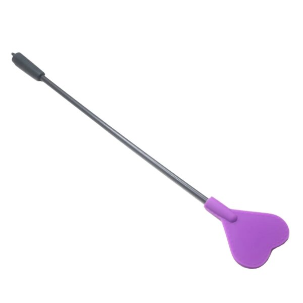 14.1inch Silicone Heart Horse Spanking Paddle, Sex Toys, BDSM Flirting Sex Crop Whip, Black/Purple/Red